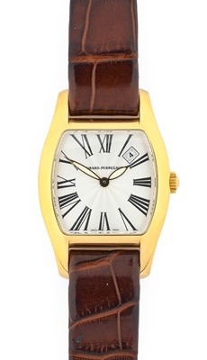 Lot 2133 - Girard Perregaux: An 18 Carat Gold Tonneau...