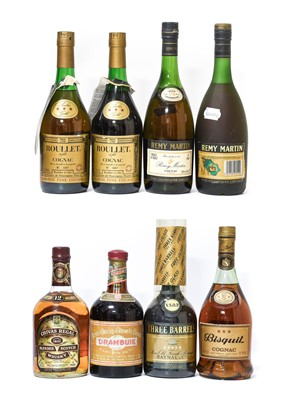 Lot 5121 - Roullet et Fils 3 Star Cognac, bottle numbers...