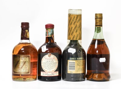 Lot 5121 - Roullet et Fils 3 Star Cognac, bottle numbers...