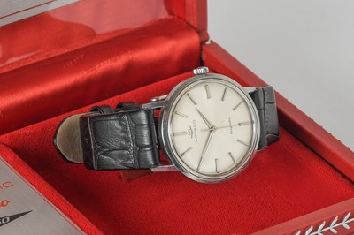 Lot 2390 - Movado: A Stainless Steel Automatic Centre...