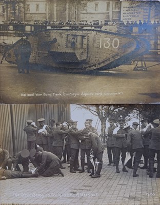 Lot 299 - WWI Military Postcards. A modern album...