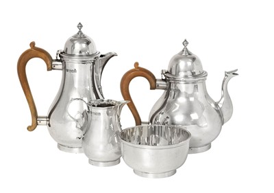 Lot 2112 - A Four-Piece George V Silver Tea-Service