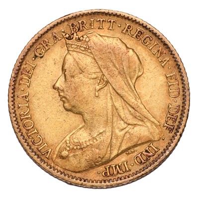 Lot 178 - Victoria, Half Sovereign 1899; fine