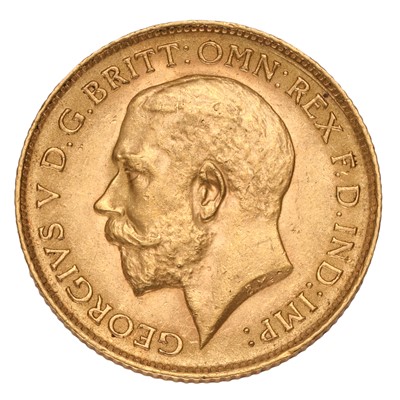 Lot 190 - George V, Half Sovereign 1914; good very fine...