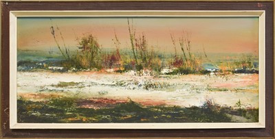 Lot 1055 - Ronald Pawson "Warfedale Snow" Signed, oil on...