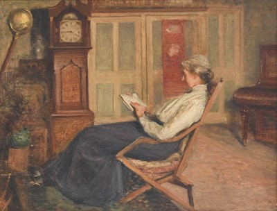 Lot 1003 - Isa Jopling (1851-1926) "A Quiet Read"...