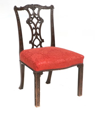 Lot 790 - A George III Carved Mahogany Chippendale...