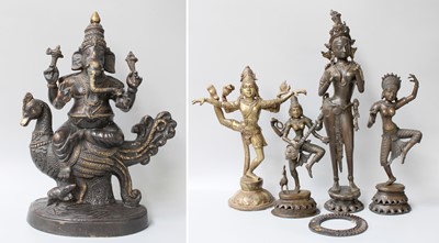 Lot 103 - A Group of Indian/South East Asian Bronze...