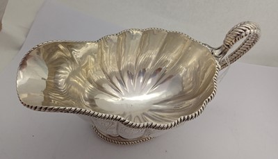 Lot 2035 - A Pair of Victorian Silver Sauceboats