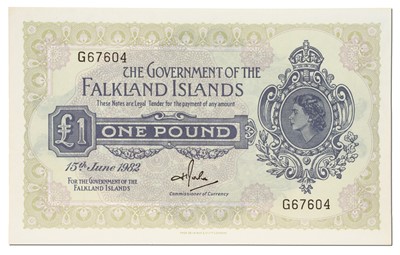 Lot 418 - 6x Falkland Islands Banknotes, comprising;...