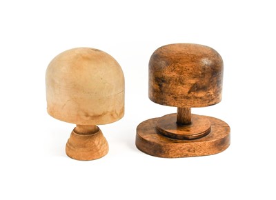 Lot 2155 - 20th Cenutry Hat Block On Stand impressed '23',...