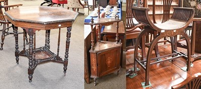 Lot 1296 - A Victorian Rosewood Octagonal Window Table,...