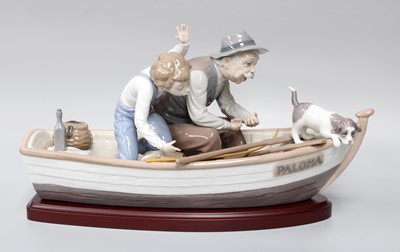 Lot 105 - A Large Lladro Figure "Paloma", as a man, boy...