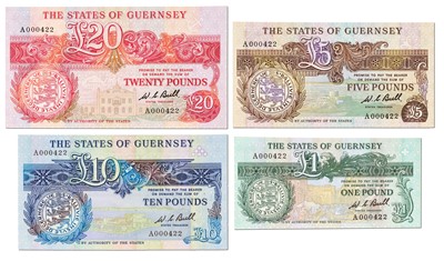 Lot 415 - Guernsey, Twenty Pounds, 1980 issue, signed...