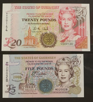 Lot 416 - Guernsey Banknote Collection, 22 notes in...