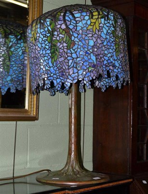 Lot 529 - A Tiffany style table lamp in the form of a tree