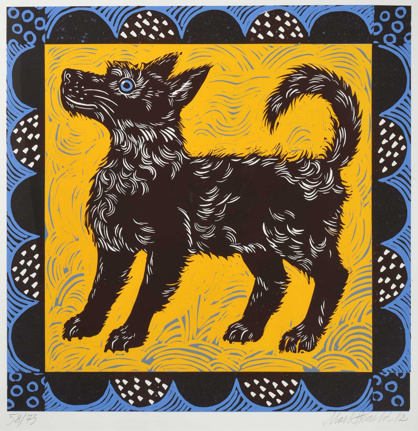 Mark Heard Rabbit Lot 644 - Mark Hearld (b.1974) The artist's dog Signed