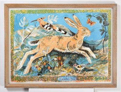 Lot 645 - Mark Hearld (b.1974) "Pisanello's Hare" Signed...