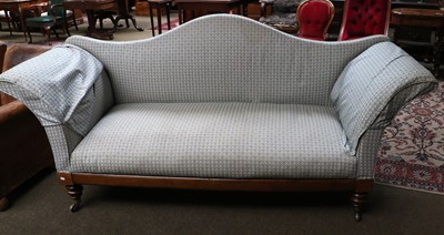 Lot 1408 - A Victorian Rosewood-Framed Two-Seater Sofa,...