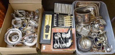 Lot 98 - A Collection of Assorted Silver and Silver...