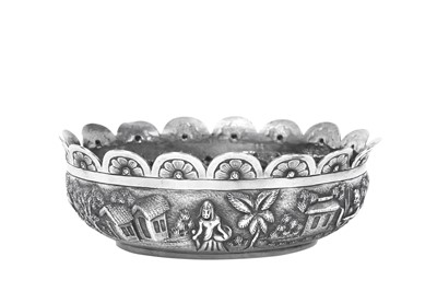 Lot An Indian Colonial Silver Bowl