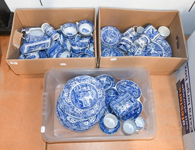 Lot 291 - A Quantity of Spode Blue and White Pottery,...