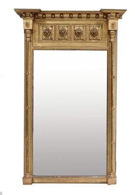 Lot 809 - A Regency Gilt and Gesso Pier Glass, early...