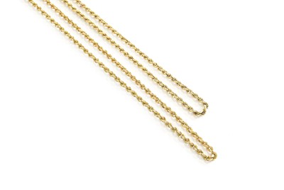 Lot 28 - Two 9 Carat Gold Rope Twist Necklaces, lengths...