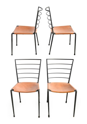 Lot 183 - A Set of Four Staples Ladderax Dining Chairs,...