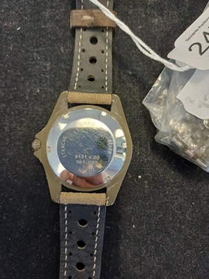 Lot 2470 - Heuer: A PVD Coated Calendar Centre Seconds...