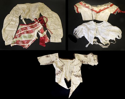 Lot 2103 - 18th and 19th Century Silk Bodices and...