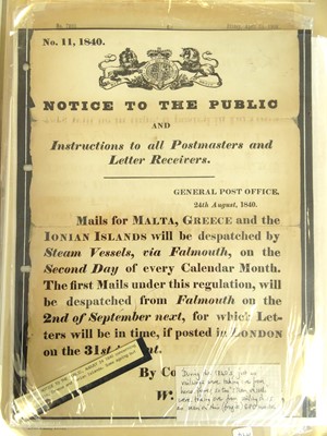 Lot 81 - British Post Office Public Notices & Daily Lists 1840-1919