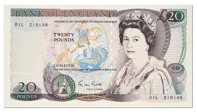 Lot 396 - Bank of England, Twenty Pounds, First Run, 1st...