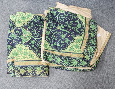 Lot 115 - A Pair of Warners Curtains, in the porcelain...