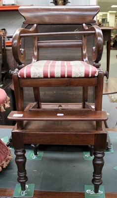 Lot 1313 - A 19th Century Child's Mahogany High chair