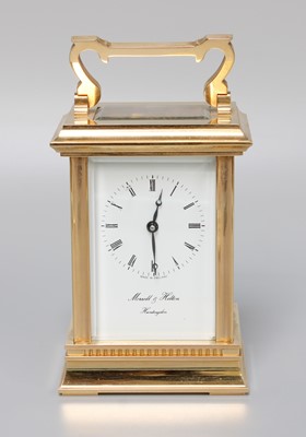 Lot 288 - A Brass Carriage Timepiece, retailed by...