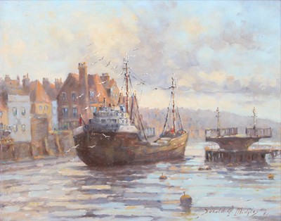 Lot 1081 - Donald G. Midgley Ship leaving the harbour...