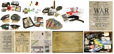 Lot 105 - A Collection of Militaria, including pieces of...