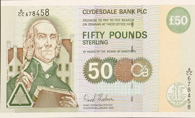 Lot 408 - Clydesdale Bank Banknote Collection; 14 notes...