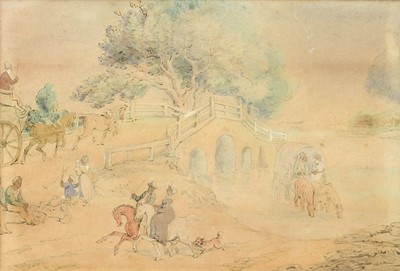 Lot 1050 - Follower of Thomas Rowlandson (1756-1827)...