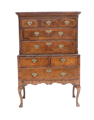 Lot 304 - A George II Walnut, Featherbanded and...