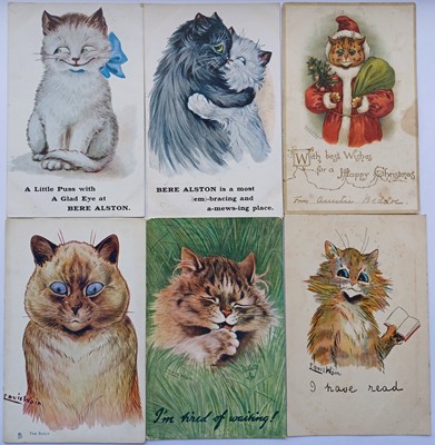 Lot 271 - Ten Postcards of Cats by Louis Wain....