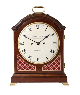 Lot 265 - A Mahogany Striking Table Clock, signed Robert...