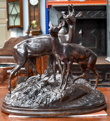 Lot 261 - A 20th Century Russian Bronze of a Roebuck and...