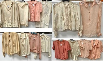 Lot 2131 - Fourteen Circa 1920-40s Ladies Tops and Shirts...