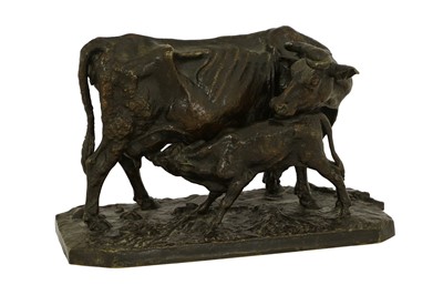 Lot 200 - After Pierre-Jules Mêne (1810-1879): Vache et...