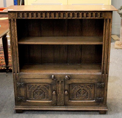 Lot 1341 - Titchmarsh & Goodwin Oak Bookcase, 84cm by...