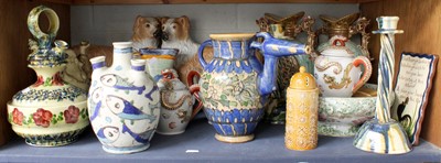 Lot 96 - A Shelf of Decorative Ceramics, including...