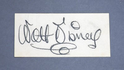 Lot 3233 - Walt Disney Autograph