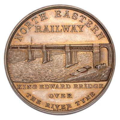 Lot 380 - King Edward Bridge over the Tyne Medal 1906,...